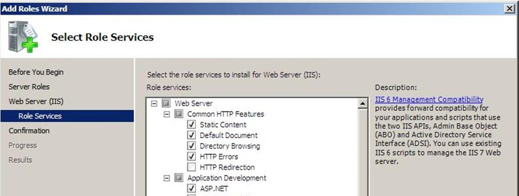 68 LIITTEET Liite 1. IIS:n asennus IIS-rooli asennetaan Server Managerista Add Roles-kohdasta.