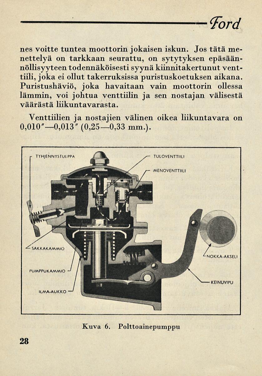 Ford nes voitte tuntea moottorin jokaisen iskun.