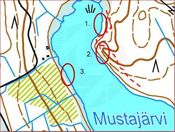 1. Pieni notko eli veden purkautumisreitti lisää leveyttä 2.