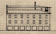 neljännessä kerroksessa parveke, jossa on palladiolainen ikkuna 60. Kuva 31. Mendelinin tontin kerrostalon julkisivu (1925).