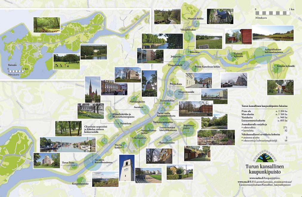 Turun kansallisen kaupunkipuiston ytimenä on