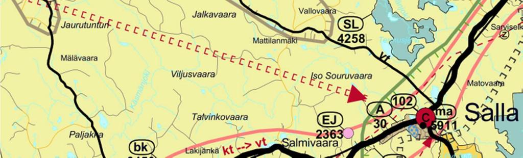 (Poronhoitolain 2.2 :n mukaan). Poroaavan hankealue ei sijaitse ko. erityisellä poronhoitoalueella.