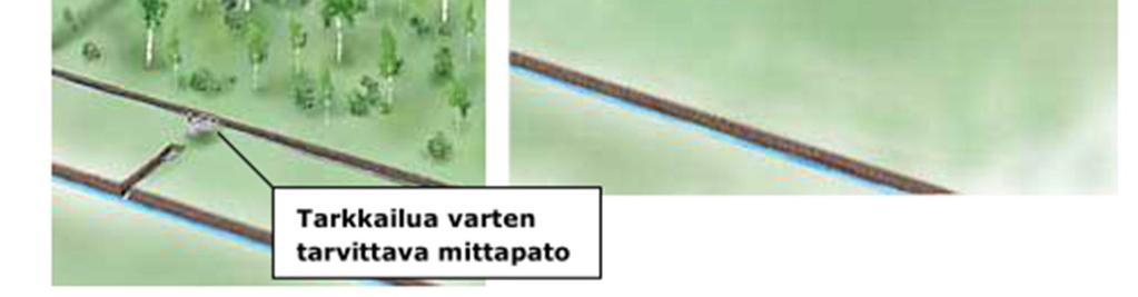 Pintavalutustekniikassa vedet johdetaan pintavalutuskentälle laskeutus- tai pumppausaltaan kautta (Kuva 3-6).