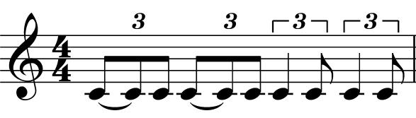 9 jälkimmäinen, iskuton nuotti. Tästä ilmiö on saanutkin nimensä kolmimuunteisuus (engl. triplet- feel ). ( Tabell, 2007.