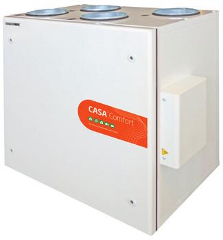 l/s m 3 /h l/s m 3 /h l/s m 3 /h Sähköliitäntä R3 599 361 700 55 125 35 126 70 250 80 295 1x230V, 10A CASA R5 Smart Pyörivä läönsiirrin EC-tasavirtapuhaltimet Tehdasasenteinen jälkiläitysvastus 800 W