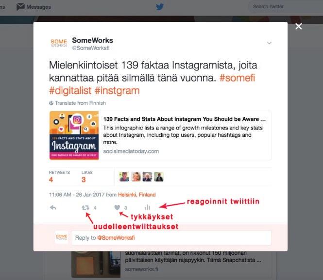 5 Twitter (2/3) Twiitin julkaiseminen on helppoa. Twitterissä twiitin julkaisu tapahtuu kohdassa twiittaa.