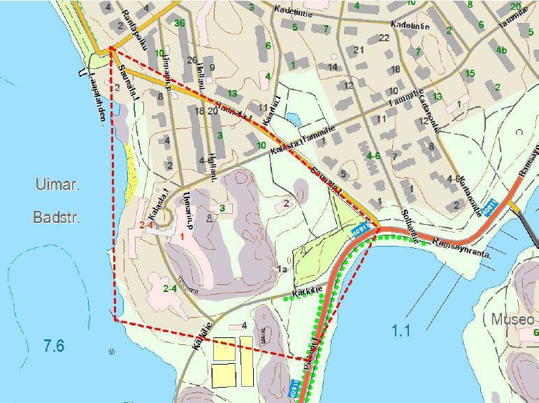 Muut kieltoalueet: EF P40 Munkkiniemi 30.