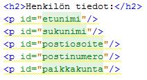 10 HTML: jquery: Kuva 6. HTML-elementteihin kirjoittaminen jqueryllä.