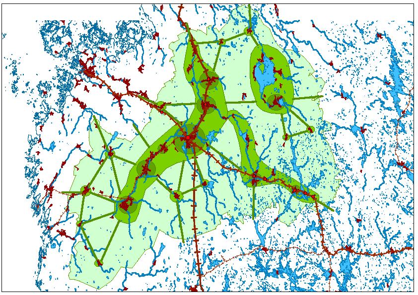 3.2 Alue- ja yhdyskuntarakenne Asutus on Etelä-Pohjanmaan maakunnassa keskimääräistä hajautuneempaa. Taajama-aste on muuta maata selvästi alhaisempi.