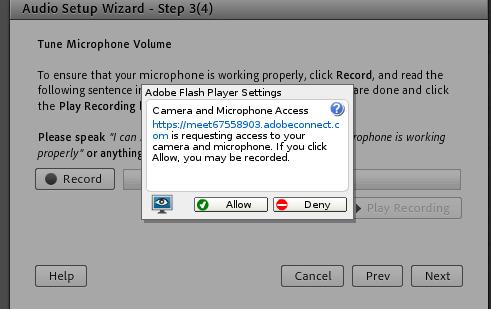 Klikataan "Allow".