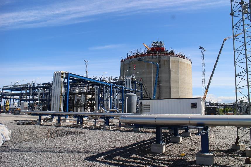 Nykyiset LNG-varastot Porvoo Sköldvik (2010-) Maakaasun nesteytys, varasto yhteensä 2 000 m³ Vaasa