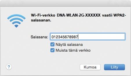 5. WLAN-yhteyden käyttöönotto Windows 10 / Windows 7 / Windows 8 / MAC OS X Langattoman verkkoyhteyden (WLAN) käyttöönotto Windows 8 -järjestelmässä onnistuu seuraavasti: 1.