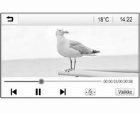 Ulkoiset laitteet 33 Toimintopainikkeet Koko näyttö Näytä video koko näytön tilassa valitsemalla x. Poistu koko näytön tilasta koskettamalla näyttöä.