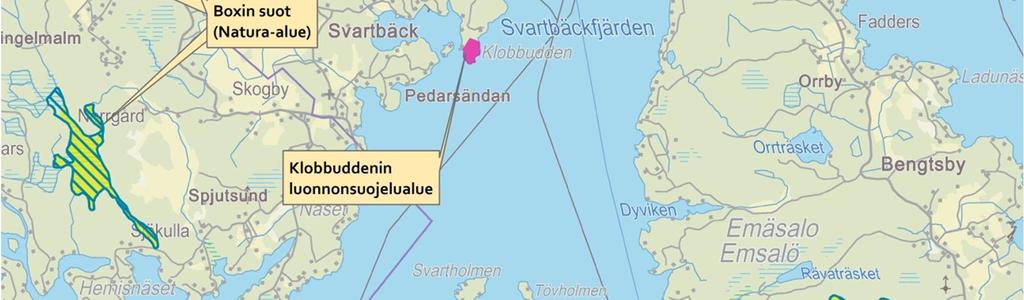 2 Muut luontokohteet Noin kolmen kilometrin päässä Kilpilahden teollisuusalueelta itään sijaitsee