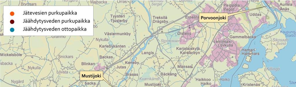 5.5 Vesistöt YMPÄRISTÖVAIKUTUSTEN ARVIOINTIOHJELMA 49 (72) Kilpilahden teollisuusalue sijaitsee Porvoon edustan rannikolla Svartbäckinselän pohjoisosassa (Kuva 5-8).