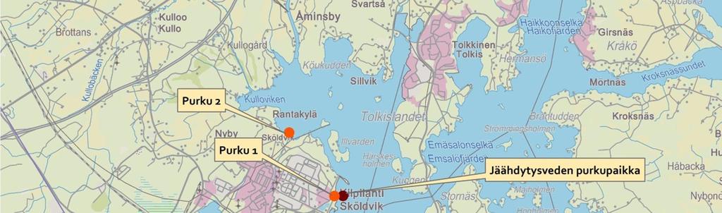 Tolkkisten ja Kilpilahden kohdalla vesisyvyys alkaa kasvaa ja alueelle kulkee Sköldvikin väylä (15,3 metriä) sekä Tolkkisten väylä (7 metriä).