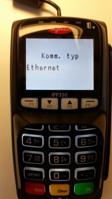 valitse yhteystavaksi Ethernet.