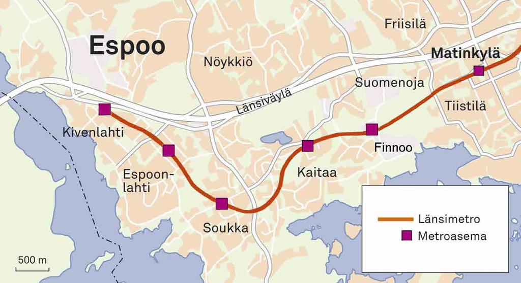 8 LÄNSIMETRO Matinkylä Kivenlahti syksy 2016 www.lansimetro.