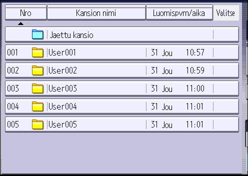 Tallennettujen asiakirjojen tulostaminen Tallennettujen asiakirjojen tulostaminen Tulostaa asiakirjapalvelimelle tallennetut asiakirjat.