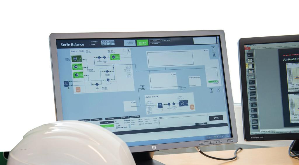 Paineilmajärjestelmän ohjaus ja optimointi Sarlin Optimi on palvelu, jolla varmistamme paineilmajärjestelmänne optimaalisen toiminnan ja olemme mukana sen kehittämisessä.
