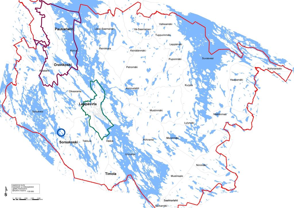 Myönteisen väestökehityksen tukeminen Oravikoski-Paukarlahti-Kotalahti: - 154 uutta sisämaan rakennuspaikkaa - 24 omarantaista vakituisen asunnon rakennuspaikka Taajaman osayleiskaava: - Uudet