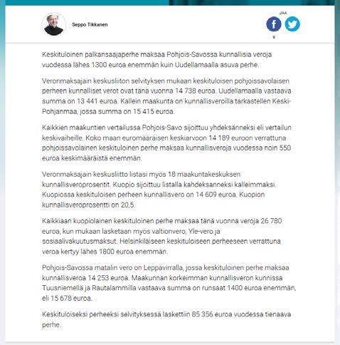 jossa keskituloinen perhe