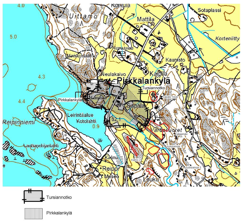 Pirkkala. Pirkkalankylä. Arkeologinen koekairaus 2008.