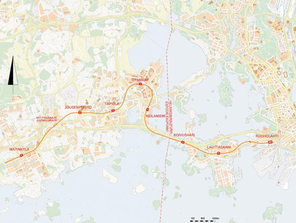 Sen jälkeen metrolinjasto on laajentunut vaiheittain, viimeksi länteen Ruoholahteen vuonna 1993 ja itään Vuosaareen 1998. Uusin asema on vuoden 2007 alussa avattu Kalasatama.