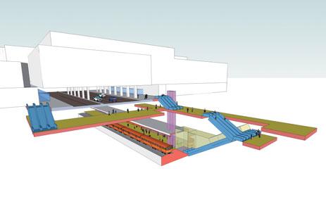 Tapiola ja Otaniemi 11 Länsimetro 1 2008 Tapiolan asema Tapiolan metroasema sijaitsee Merituulentien pohjoisreunan kohdalla.