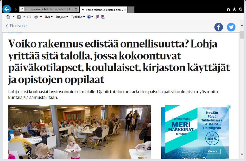 UUSIA LÄHIPALVELURATKAISUJA Liikkuvuus, liikuteltavuus Palveluiden on oltava jatkossa entistä liikkuvampia. Rakennustenkin.