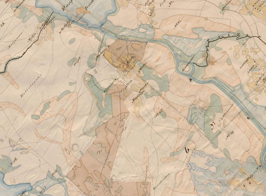 11 Alue kuvattu 1800-luvun pitäjänkartalla, Arkistolaitos, http://digi.narc.fi/digi/view.ka?kuid=6181698. 6.