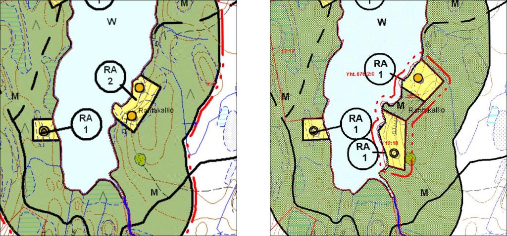 FCG SUUNNITTELU JA TEKNIIKKA OY Kaavaselostus 4 (25) 2.3 Muutosalue 3 Alue sijaitsee Onkijärven rannalla Onkiniemen kylässä noin 24 km:n etäisyydellä Sysmän keskustasta.