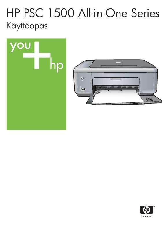 Yksityiskohtaiset käyttöohjeet ovat käyttäjänoppaassa Käyttöohje HP PSC 1510 ALL-IN-ONE Käyttöohjeet HP PSC 1510 ALL-IN-ONE Käyttäjän opas HP