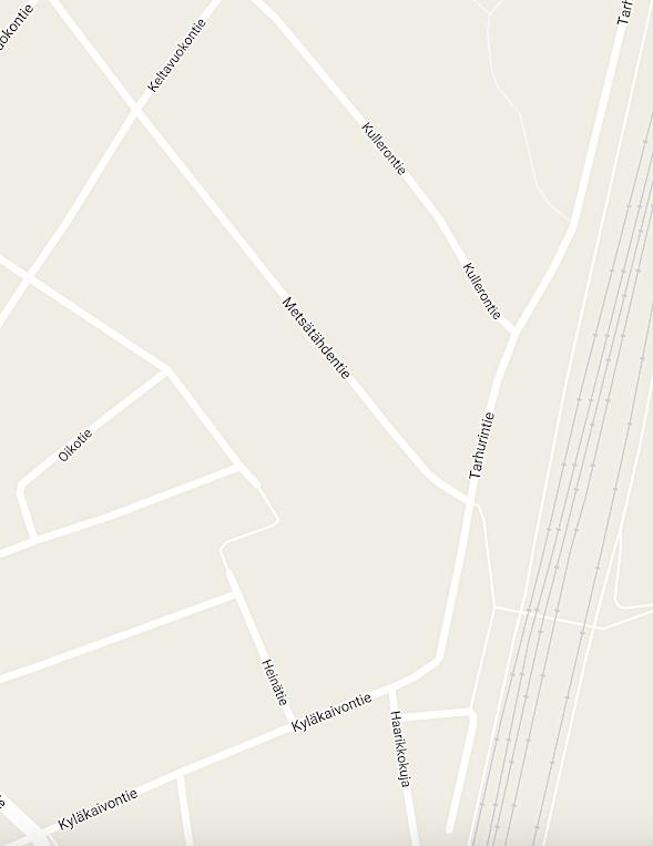 Ajonopeudet Tarhurin?ellä Ongelmallinen liikennealue on ollut jo pitkään Tarhurin?ellä Kulleron?en ja Metsätähden?en välillä, jossa liikenteen ajonopeudet usein yli3yvät merki3äväs?