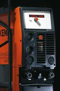 kärryn kanssa 115 kg KempGouge ARC 800 -virtalähteeseen voidaan liittää R10-kaukosäädin, jonka avulla talttausvirtaa voidaan säätää suoraan työkohteesta.