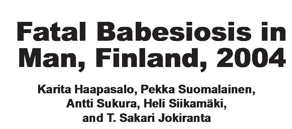 Babesioosi ihmisellä B.