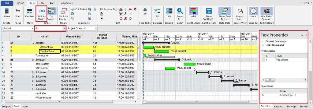 Näiden lisäksi Synchro Software on kehittänyt oman ilmaisen aikatauluohjelman Synchro Scheduler, jota voidaan käyttää yhdessä Synchro Pro:n kanssa.