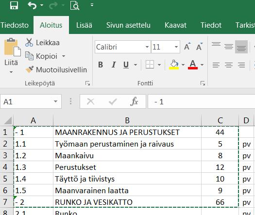 2.2 Tehtävien lisääminen malli- ja esimerkkiprojekteilta Tehtävät voidaan poimia malli- ja esimerkkiprojekteilta, jotka tulevat ohjelman mukana.