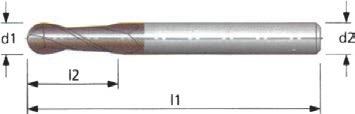 Sädejyrsimet Täyskovametalliset sädejyrsimet (pallopäiset) HAM 40-5680 (LYHYET) HAM 40-5720 (PITKÄT) TINALOX SN - PINNOITETTU Ød1 l2 l1 Ød2 Tuoteno Hinta (f8) (h6) 6 10 57 6 40-5680060106 6 15 80 6