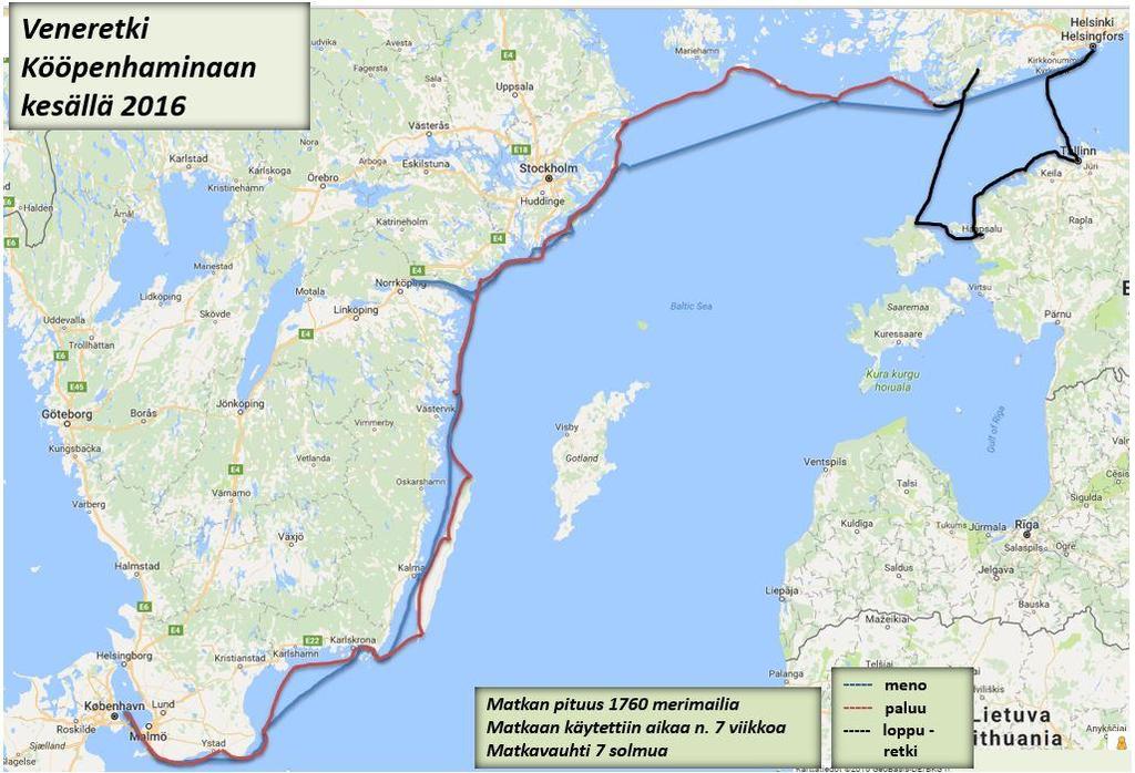 34 räillen neljä päivää tukikohtana Pienen Merenneidon vieressä oleva mukava pieni vierasvenesatama. Kööpenhamina on pyöräilijän paratiisi, joskin kanssapyöräilijöiden hurja vauhti joskus pelottikin.