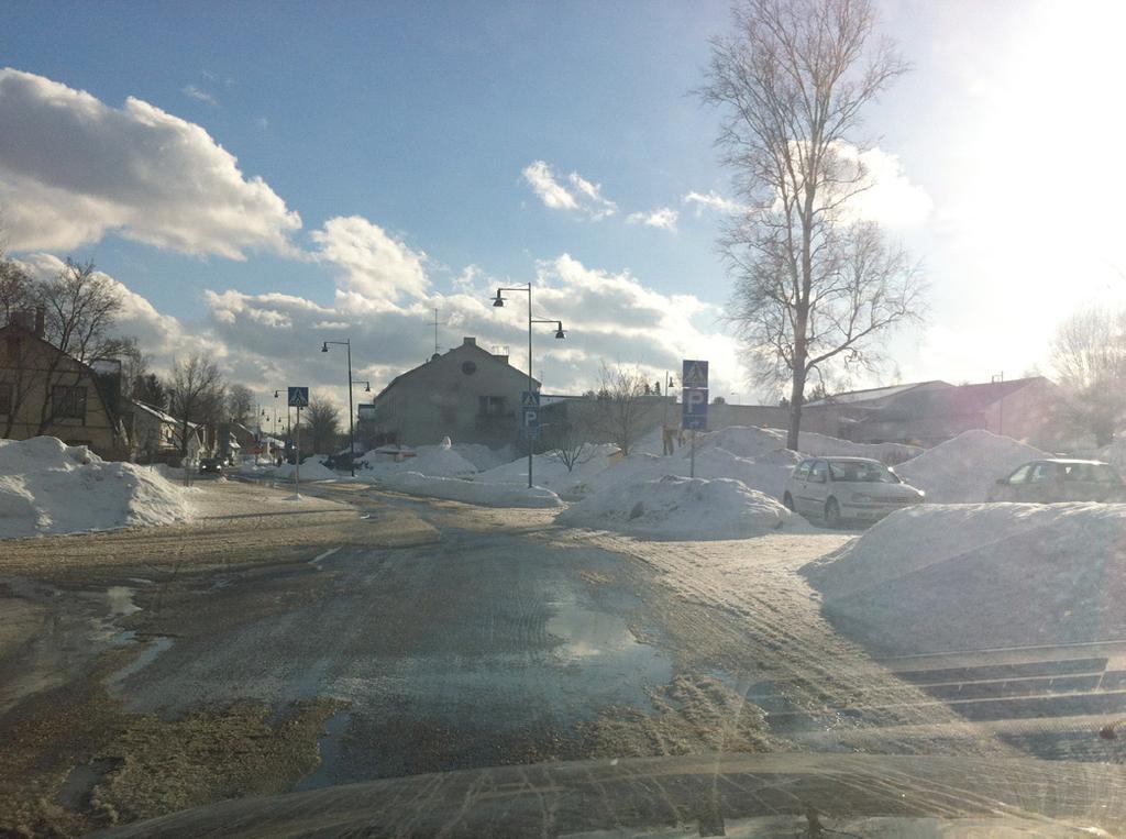 Tontti puiden taana uvan esellä, adun vasemmalla