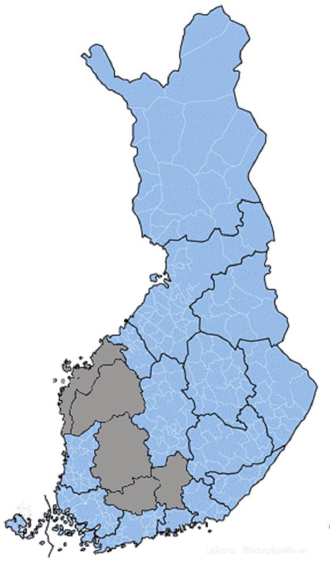 Väli-Suomen Kaste- hanke q Kokonaisbudjetti 1 266 666 q Etelä-Pohjanmaa q Pohjanmaa q Pirkanmaa: