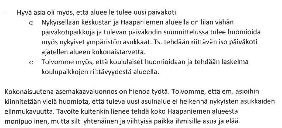 vastine Stadionin eteläpään neljästä kerrostalosta vähennetään yksi. Eteläpään pysäköintihallista luovutaan ja autopaikat sijoitetaan pihakannen alle. Alueella noudatetaan keskustan pysäköintinormia.