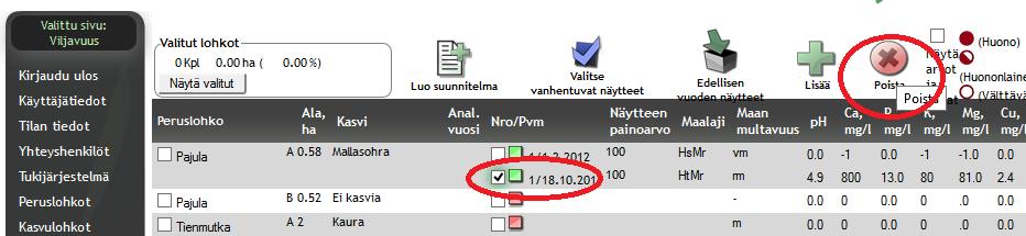 Ohjelma ilmoittaa, kun viljavuusnäytteen kytkentä on onnistuneesti suoritettu: Ohjevideo aiheesta löytyy osoitteesta www.mloy.fi/konsultit 3.