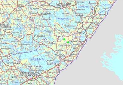 24 Tutkimuskohteet sijaitsevat Etelä-Karjalassa Ruokolahden ja Rautjärven kunnanrajalla, Torsa- ja Jukajärven välisellä alueella (kuva 2).