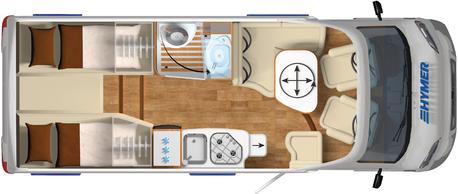 HYMER Tramp CL Pohjaratkaisut ja tekniset tiedot