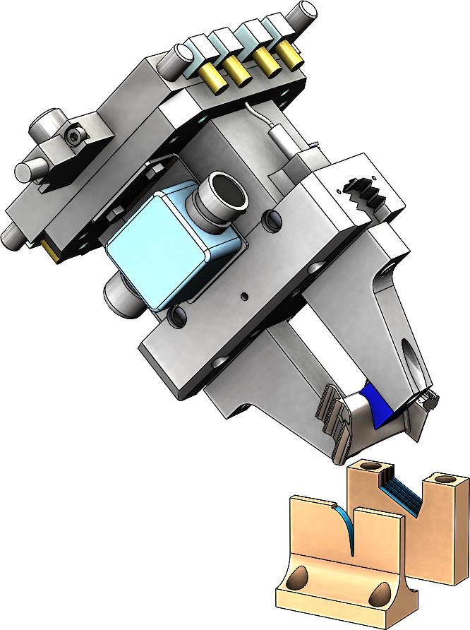 automatic postmachining Because of security the original blade structure is not