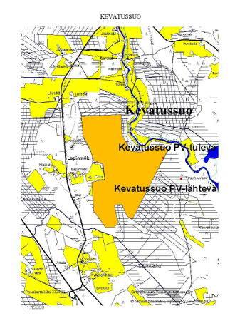 KEVATUSSUO Kuormitustarkkailun toimivuus 2014 Ei ongelmia Vähäisiä ongelmia Vakavia ongelmia Kevatussuolla ongelmana padotus ylivirtaamatilanteissa.