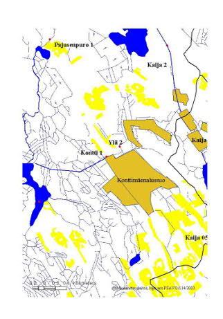 KONTTIMÄENALUSSUO Kuormitustarkkailun toimivuus 2014 Ei ongelmia Vähäisiä ongelmia Vakavia ongelmia Padottamisen vuoksi virtaama jouduttu arvioimaan 14.-15.4. Mittapadon maksimikorkeudeksi asetettiin näinä päivinä 50 cm.