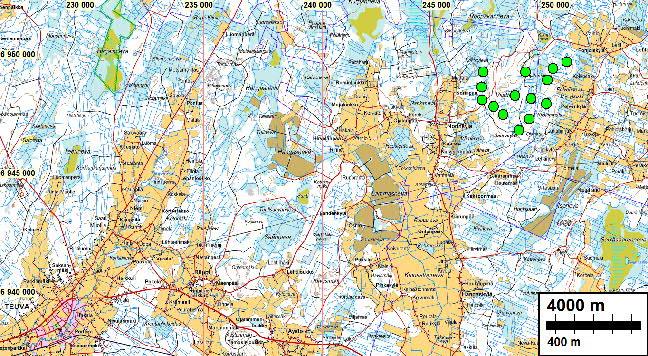 2 Sisältö Perustiedot... 2 Yleiskartat... 3 Inventointi... 4 Muinaisjäännökset... 7 1 TEUVA VIIATTI E... 7 2 TEUVA VIIATTI W... 9 Muu kohde... 11 3 TEUVA HEIKINMÄKI.